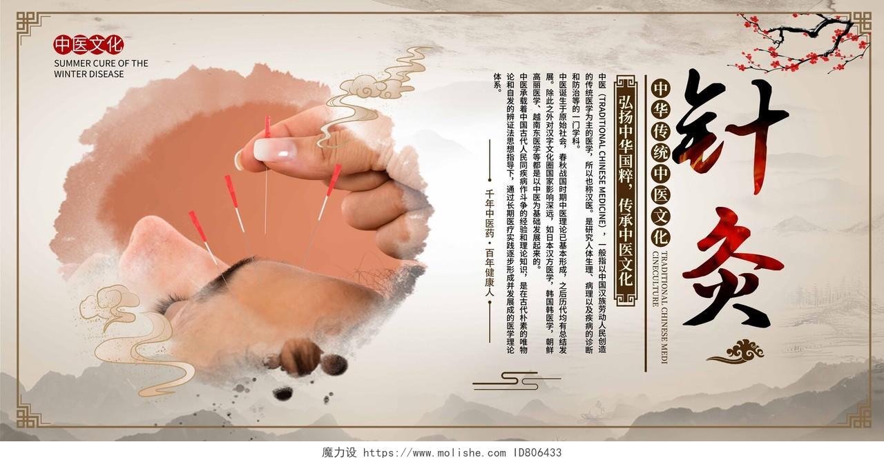 中国风中医养生宣传展板挂画中医套图